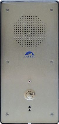 Castel - Poste VISITEUR INOX avec hp 8w et micro, mains libre full duplex avec antilarsen