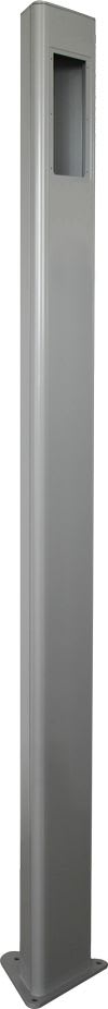 Castel - Potelet PL RAL 9006 Pour gamme Xless