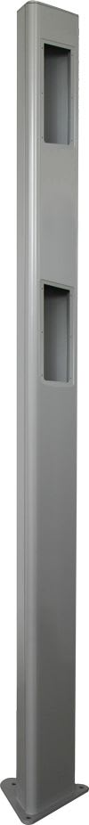 Castel - Potelet VL/PL RAL 9006 pour gamme Xless
