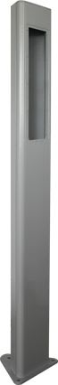 Castel - Potelet 1,5m RAL 9006 Fixation par chevilles Ø 12 pour XE2 tres grand format