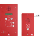 Castel - 10 postes REFUGE + 1 centrale REFUGE, alim secourue, pré-configuré avec kit prog