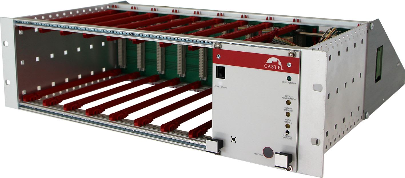 Castel - Rack d'extension 2 49 directions format 3U avec alimentation