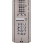 Castel - Platine Xless audio 1 bouton d'appel + clavier montage encastré