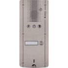 Castel - Platine Xless audio 1 bouton d'appel montage encastré