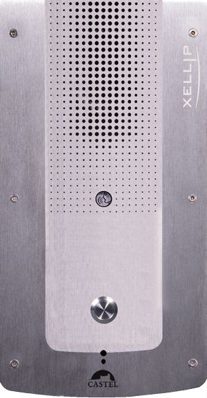 Castel - Portier audio Full IP/SIP 1 bouton d'appel - sans voyant en face avant - PoE