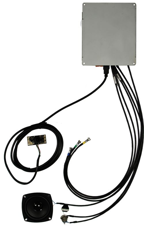 Castel - Kit portier video micro, HP et 1 BP et 3 leds handicap PoE