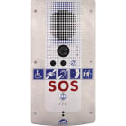 Castel - Portier video IP/SIP 1 BP sérigraphie SOS - PoE loi handicap