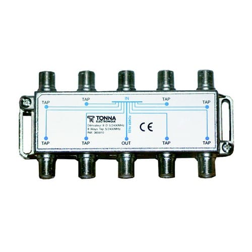 TONNA - Dérivateur de passage 8 directions 'F' - 18 dB - 5/2400 MHz