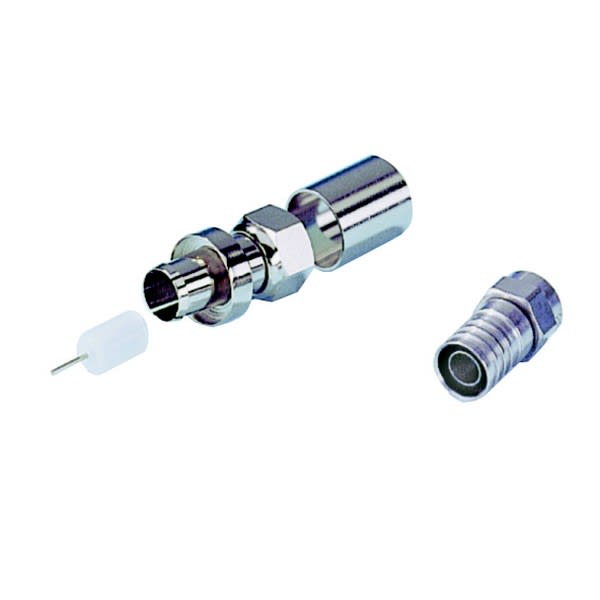 TONNA - Connecteur 'F' male sertissage par ferule + pin - Cable 11 PRcC