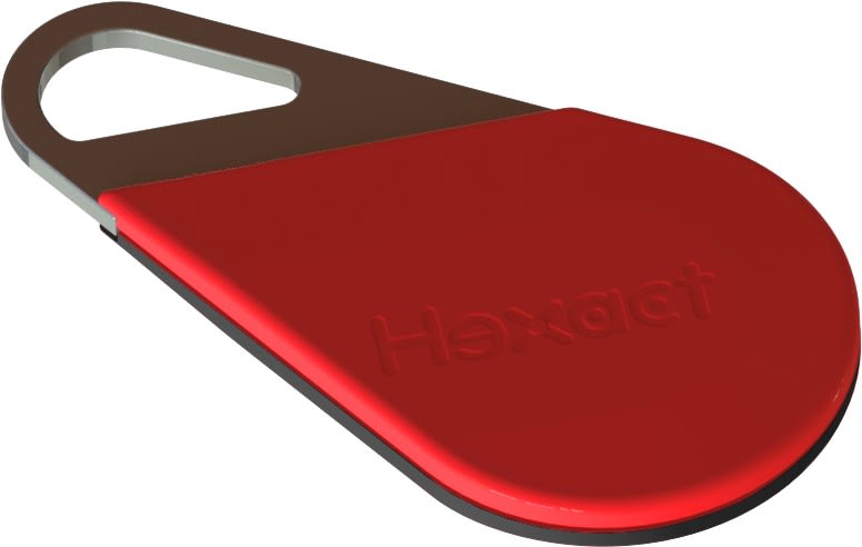 TONNA - Cle de proxi hexact noire / rouge compatib. vigik-badge mifaire-lecture/ecriture