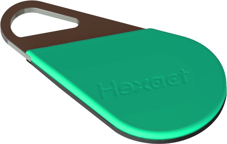 TONNA - Cle de proximite hexact noir/vert compatib. vigik-badge mifaire-lecture/ecriture