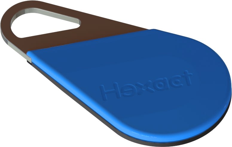TONNA - Cle de proximite hexact noir/bleu compatib. vigik-badge mifaire-lecture/ecriture