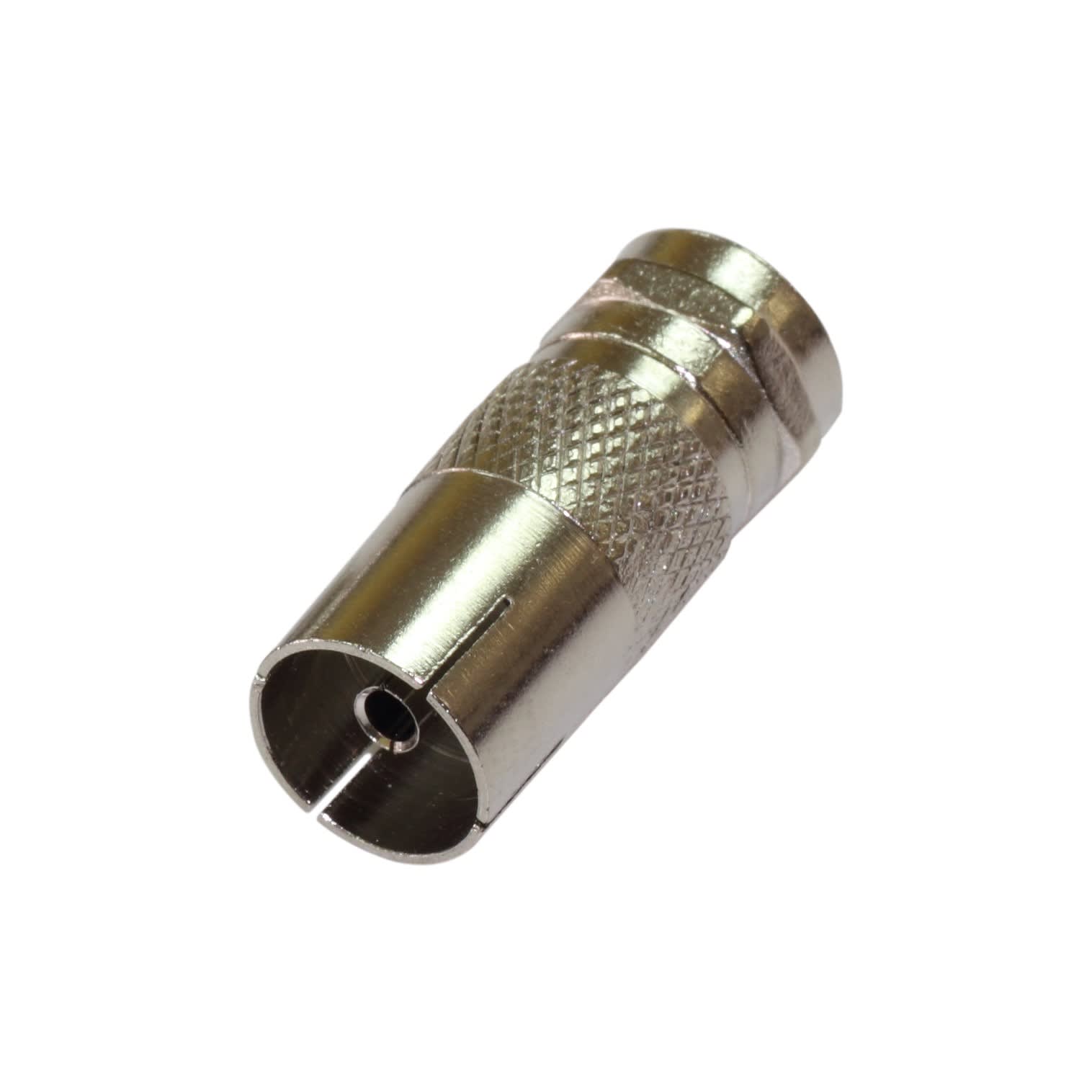 TONNA - Adaptateur coaxial iec 9,52mm femelle / f mâle - modifie un câble f moulé en iec