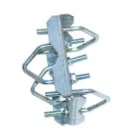 TONNA - Fixation universelle 4 arceaux Galvanisé pour Mât Ø 30 à 50 mm - anti-corrosion