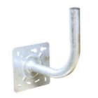 TONNA - Bras de départ mural coudé, zingué blanc de 300 mm de diamètre 40 mm