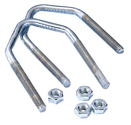 TONNA - 10 BRIDES Ø8 + ECROUS GALVA