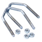 TONNA - 10 BRIDES Ø8 + ECROUS GALVA