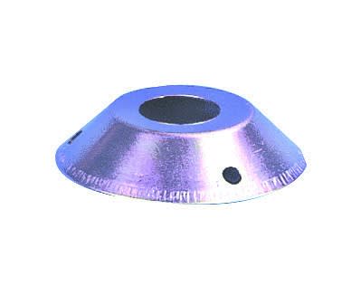 TONNA - Coupelle de haubanage - entraxe pour Tube ou mât de diamètre 40mm - Zingué blanc