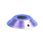 TONNA - Coupelle de haubanage - entraxe pour Tube ou mât de diamètre 40mm - Zingué blanc