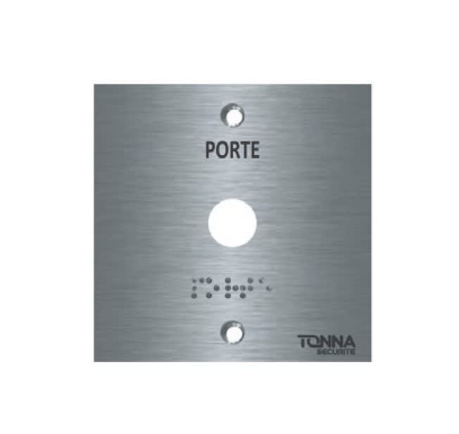 TONNA - FACADE INOX 110X110'PORTE+TROU