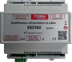 TONNA - B2F - Amplificateur de signal vidéo, format rail din, à installer tous les 60 m