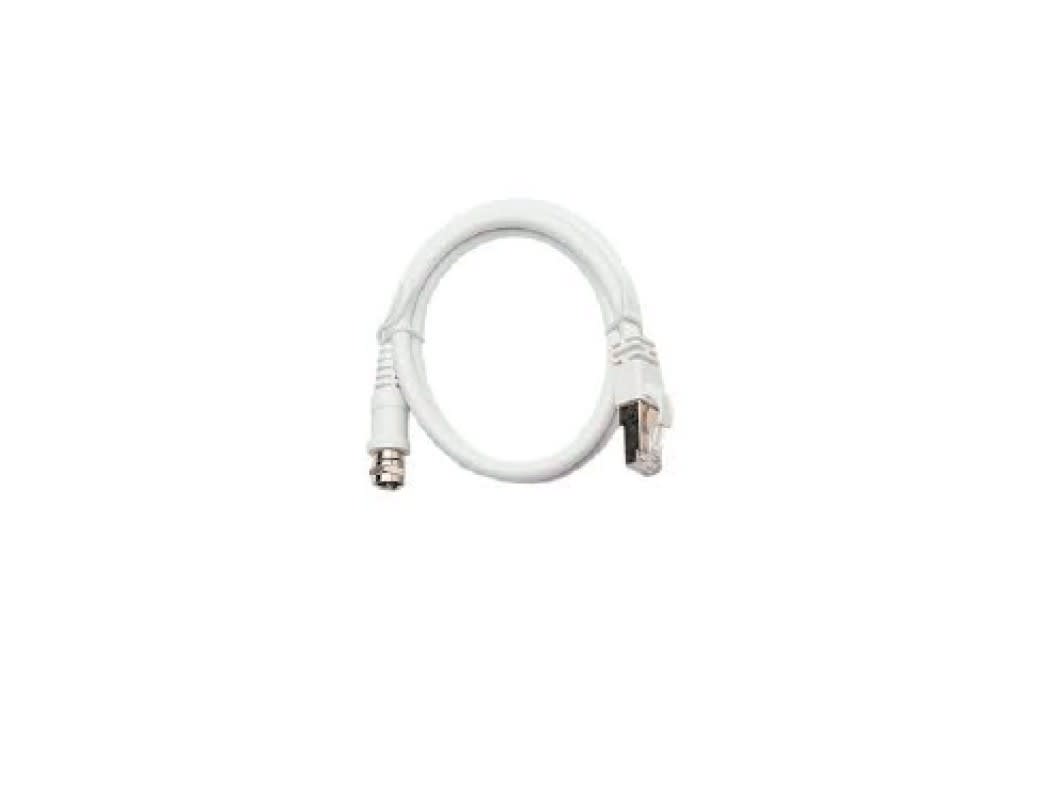 TONNA - Cordon balun rj45/f mâle à visser -blanc- connecteur rj45 blindé - longueur : 2M