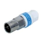 TONNA - Connecteur iec 9,52 self instal fem. coudé pour cable d'antenne coaxial ø 6,8 mm