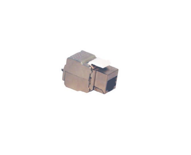 TONNA - Noyau sans outil rj45 acier blindé categorie 6a au format keystone- rj45 femelle