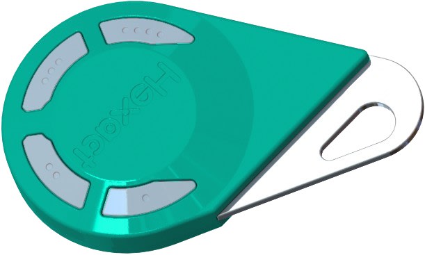 TONNA - Telecommande hexact verte bi-technologies 868mhz - 4 boutons - lecture /ecriture