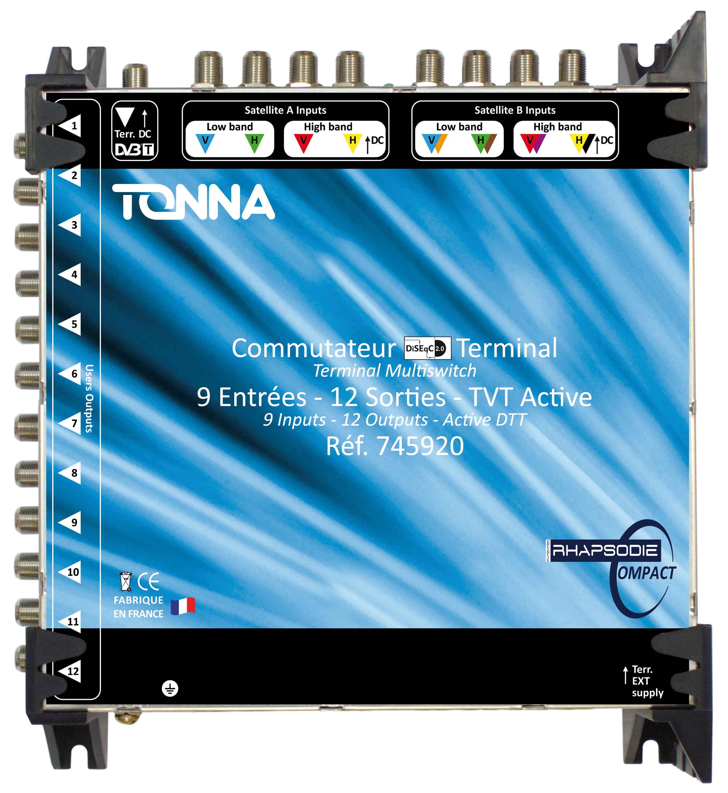 TONNA - COMPACT 2SAT/12U TERM TVTA