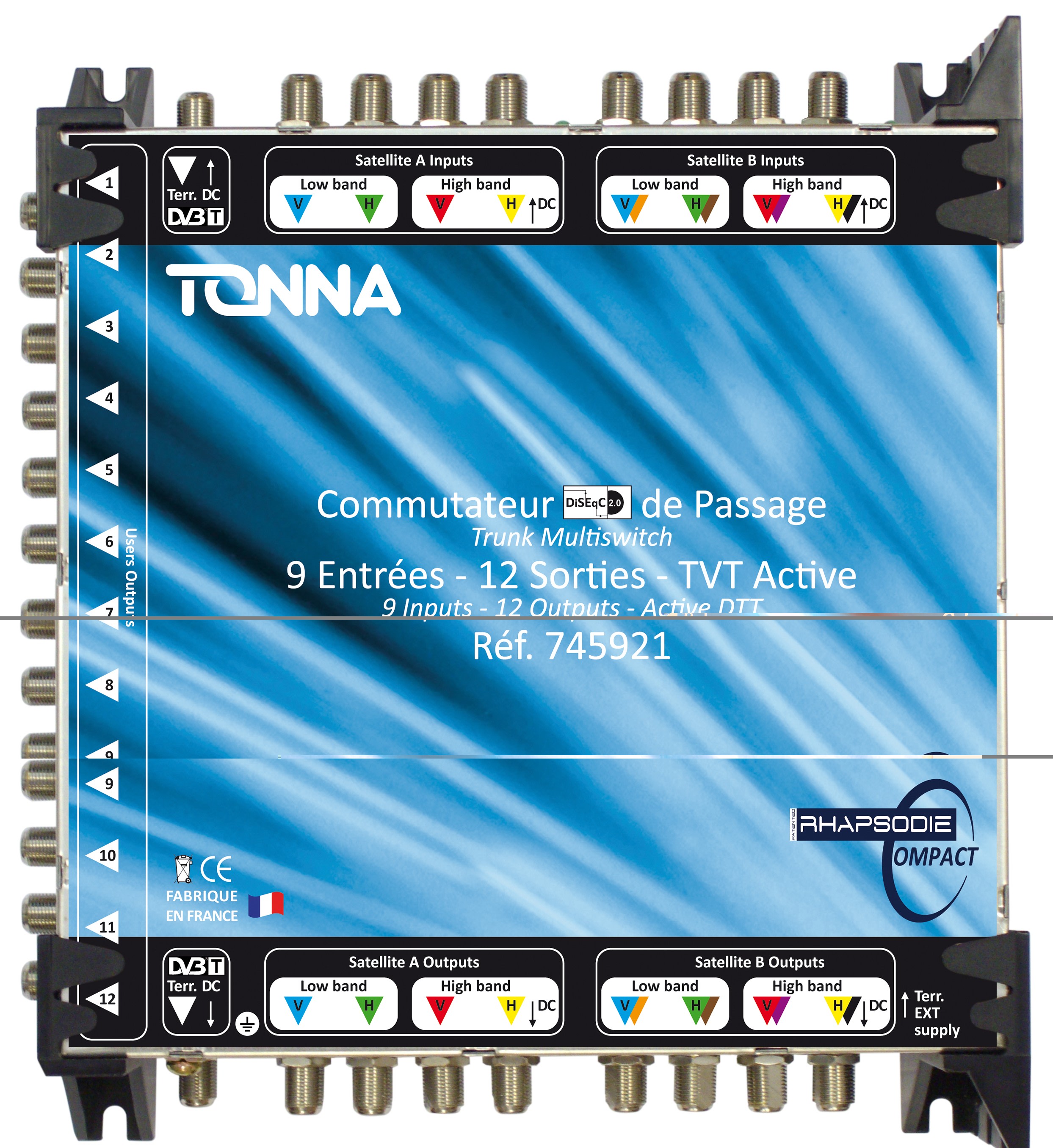 TONNA - COMPACT 2SAT/12U PAS TVTA