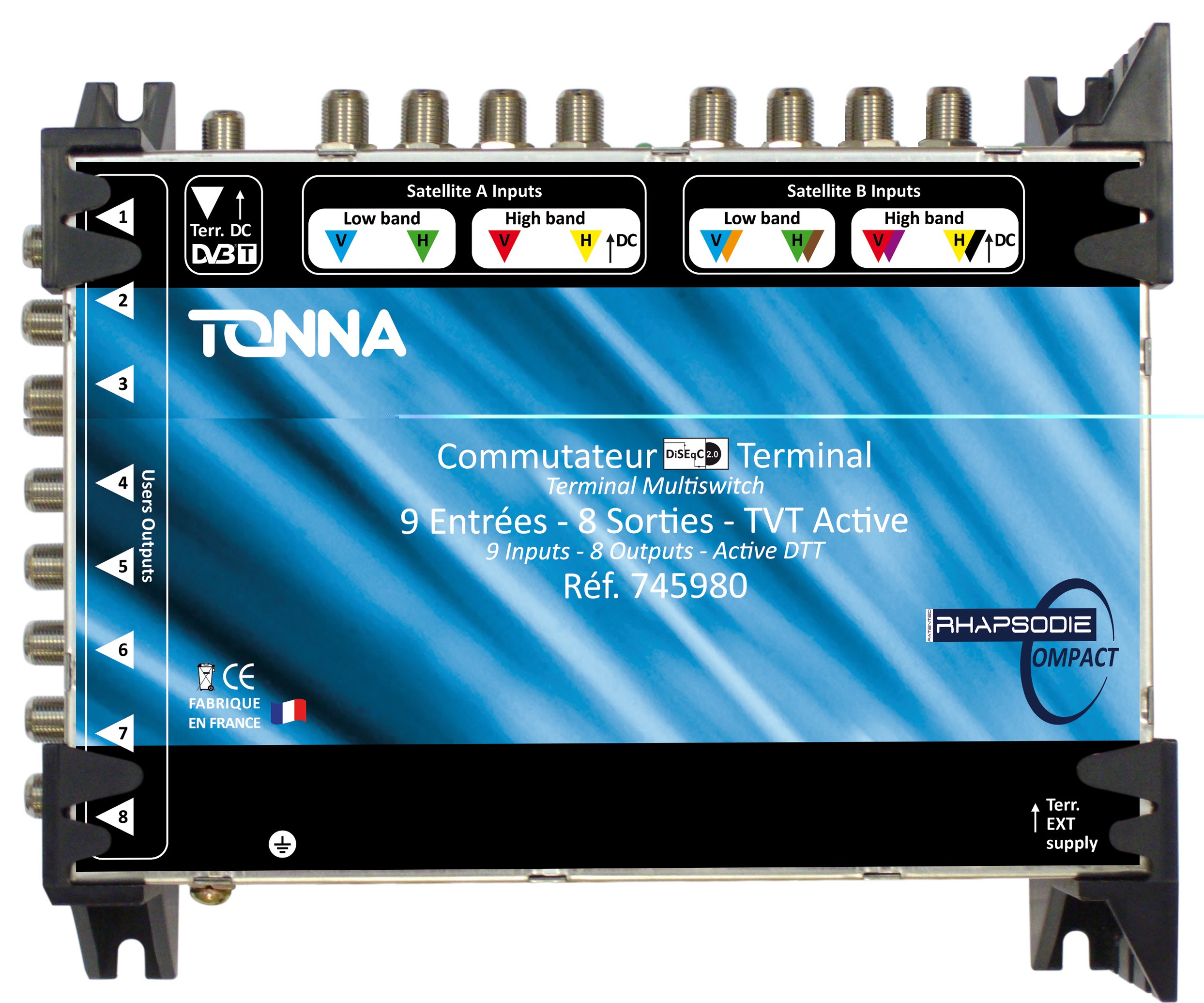 TONNA - COMPACT 2SAT/8U TERM TVTA