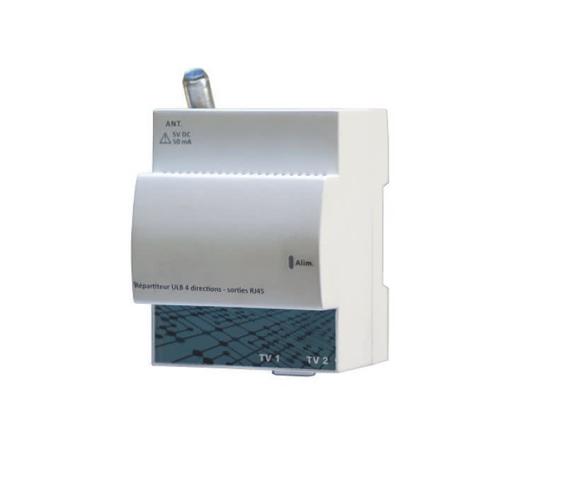 TONNA - Répartiteur coaxial/RJ45 ULB - 2D RJ45 grad 2TV - grad 3TV - format modulaire 4U