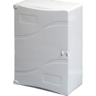 TONNA - Coffret de communication à porte H=360 mm, 3 rails din, bornier de terre, ABS V0