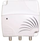 TONNA - ALIMENTATION 1E/2S TV - 12VCC-50mA - bande passante 470 à 790 Mhz-Dim.72x80x26mm