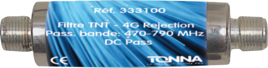 TONNA - Filtre 4G 800 - Type baton - Bande passante 5-790 MHz
