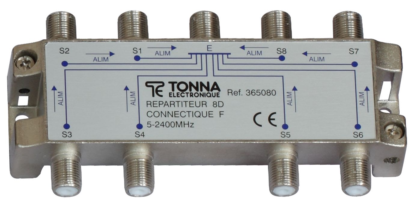 Répartiteur TV 8 directions 