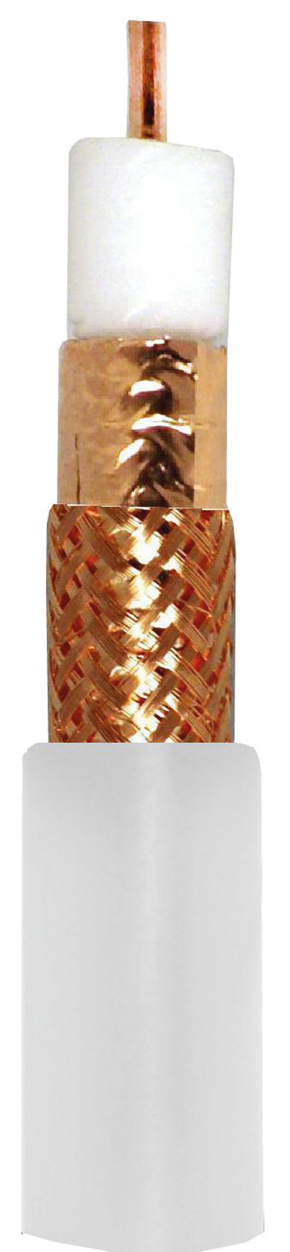 TONNA - Cable 11 vrtc blanc classe a - en touret de 250 metres dual foil diametre 10,4mm