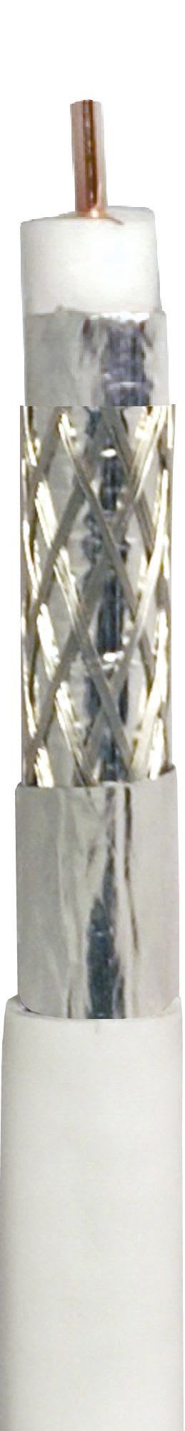 TONNA - Cable 17 vatc blanc classe a - en touret de 100 metres -dual foil diametre 6,8mm