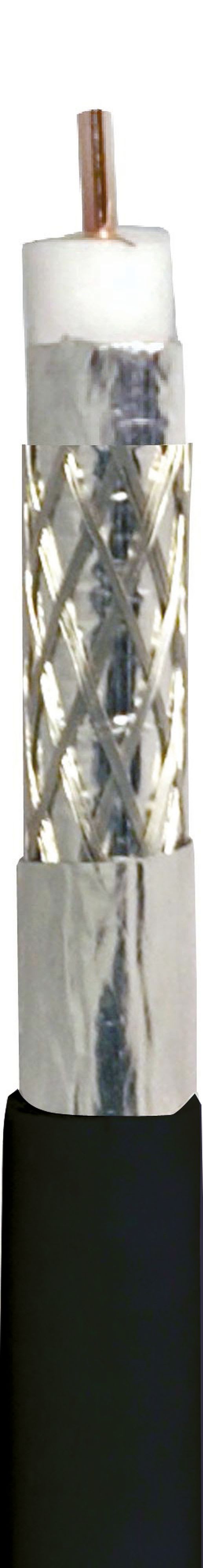 TONNA - Cable 17 patc noir classe a - en touret de 250 metres - dual foil diametre 6,8mm