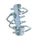 TONNA - Fixation universelle 4 arceaux Galvanisé pour Mât Ø 30 à 50 mm - anti-corrosion