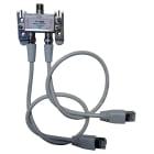 TONNA - Kit repartiteur 2d coaxial ulb - att rail din - incluant 2 cordons balun l.40cm