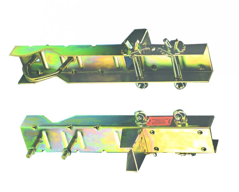 TONNA - Cerclage double - Déport 150 mm - Mât Ø 20 à 50 mm - Bichro
