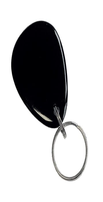 TONNA - Badge SERIE VILLA 683500/683510/683520 - format goutte d'eau pour porte clé-noir