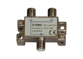 TONNA - Derivateur 1d - 5/862mhz - perte de passage 2,2 - perte de dérivation 6,6 db