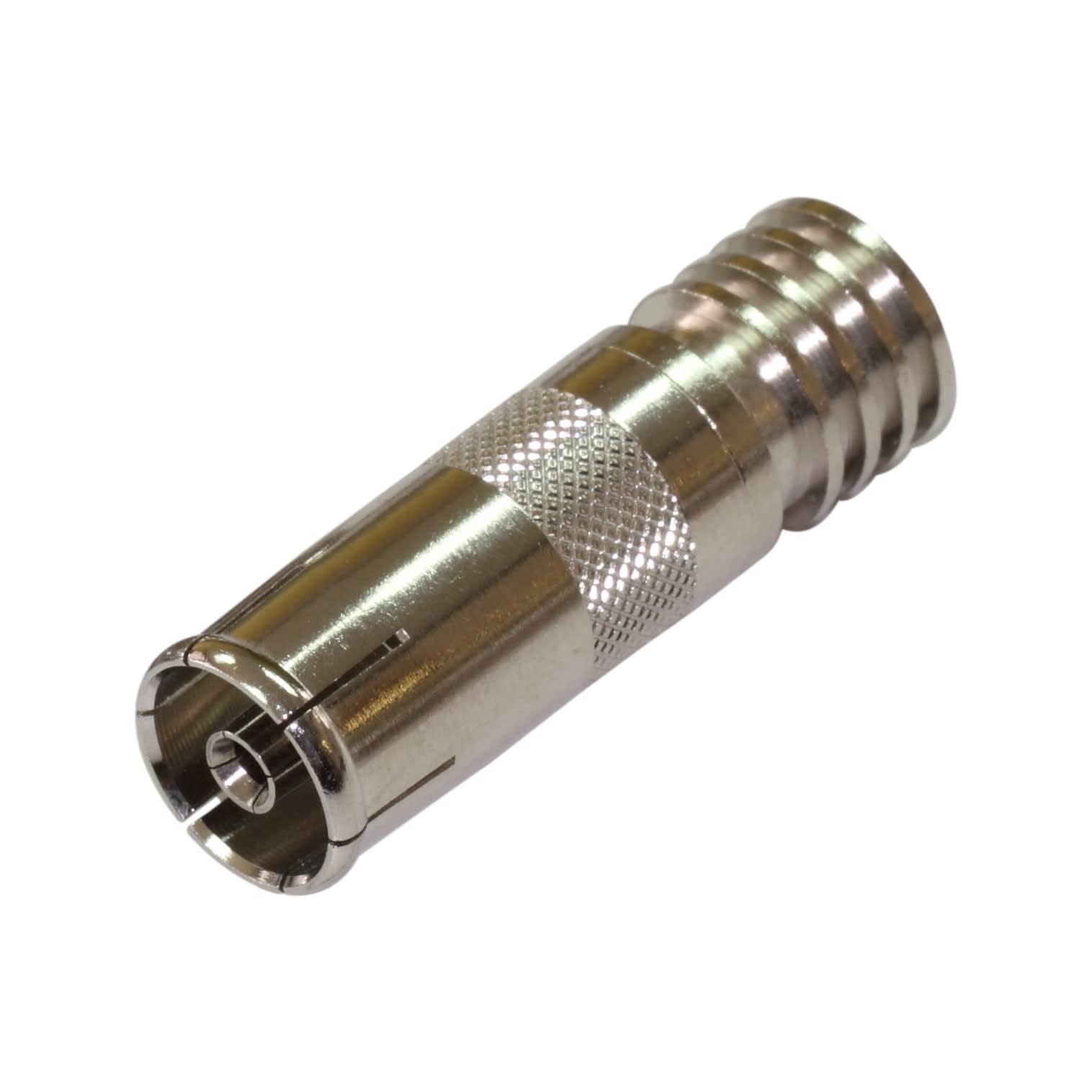 TONNA - Connecteur iec 9,52 self instal fem. droit pour cable d'antenne coaxial ø 6,8 mm