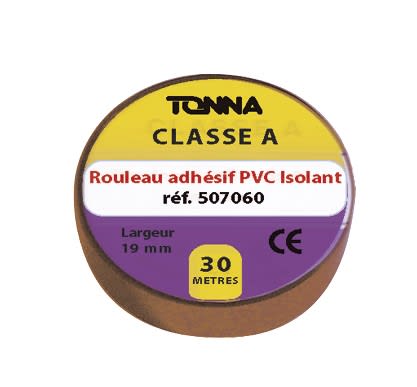 TONNA - RUBAN ADHESIF NOIR 33MX19MM