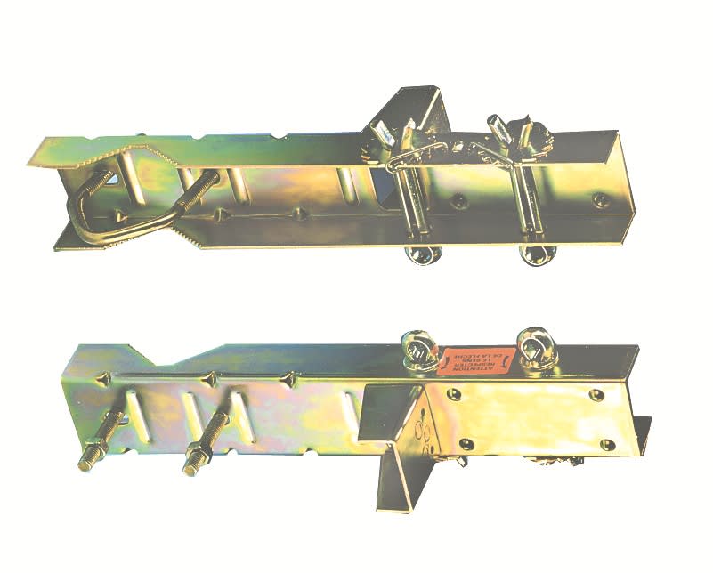 TONNA - Cerclage double Bichromaté - Déport 150 mm - pour Mât Ø 20 à 50 mm