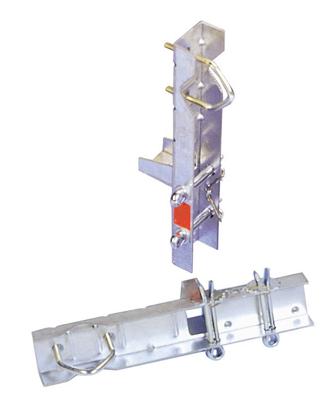 TONNA - Cerclage double - Déport 150mm - Mât Ø20 à 50mm - pour fixation cheminée - Galva