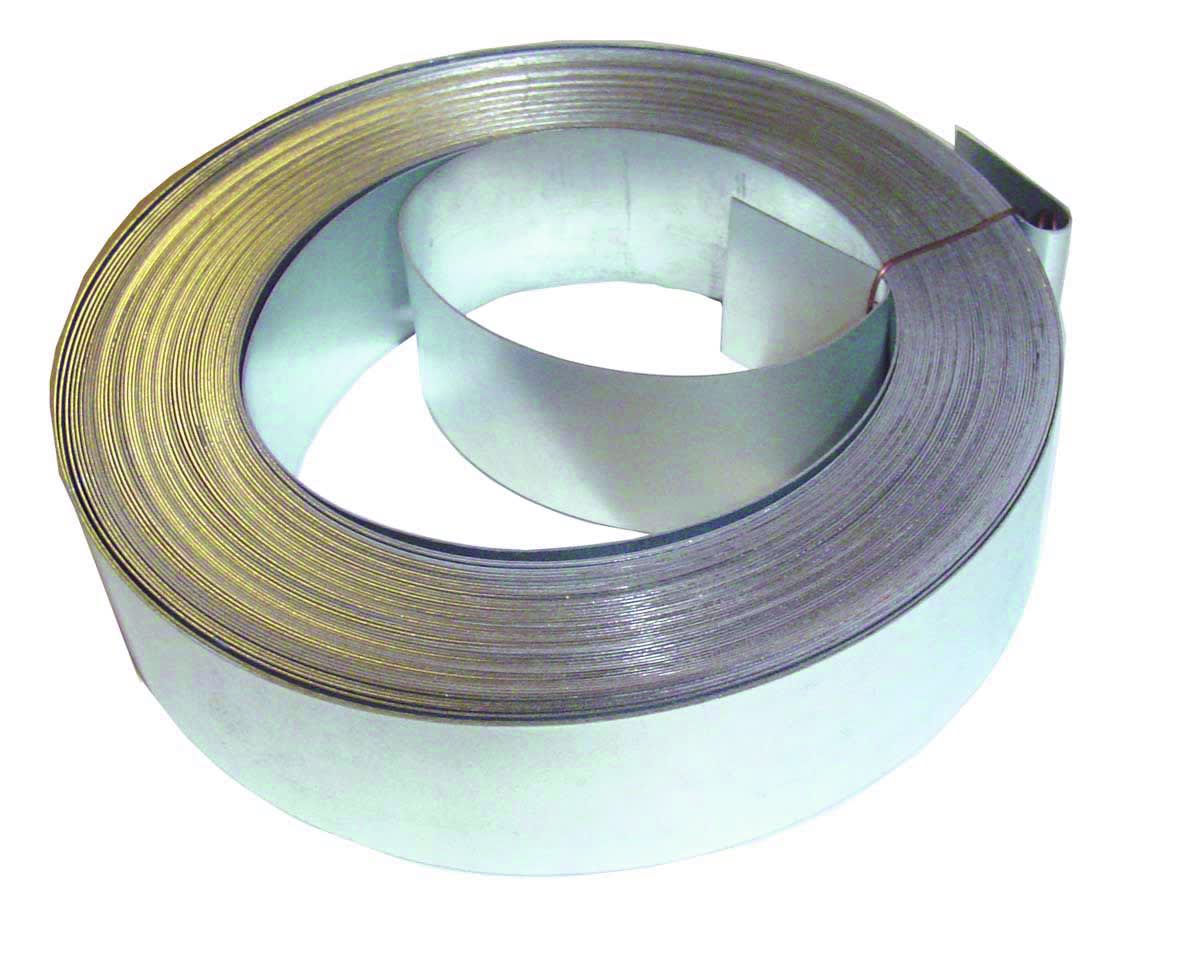 TONNA - Feuillard acier galvanisé - bobine Longueur:5M / épaisseur:0,6mm / hauteur: 40mm